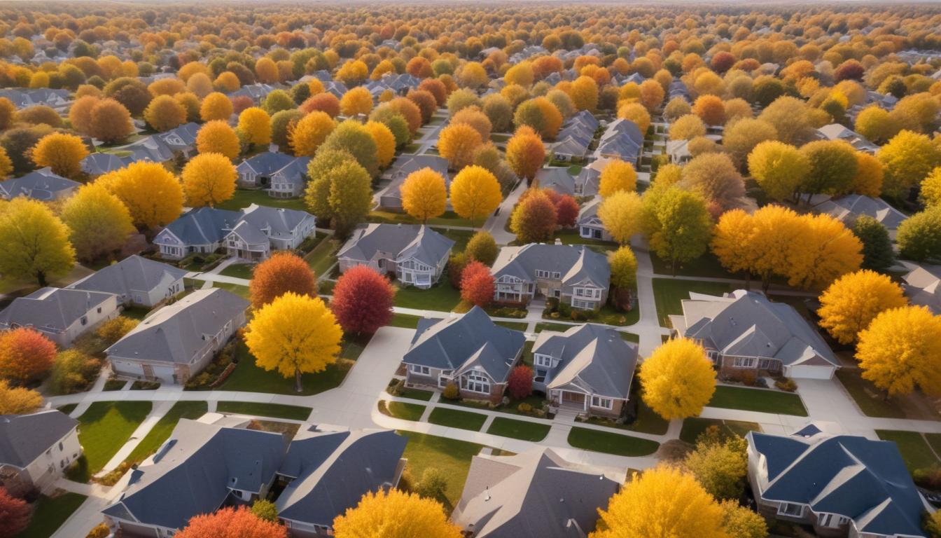 Aerial view of Dundee neighborhood Omaha — Gratton Warehouse 3PL service area